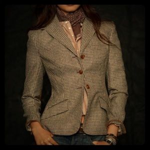 Vintage European Handmade Tweed Blazer